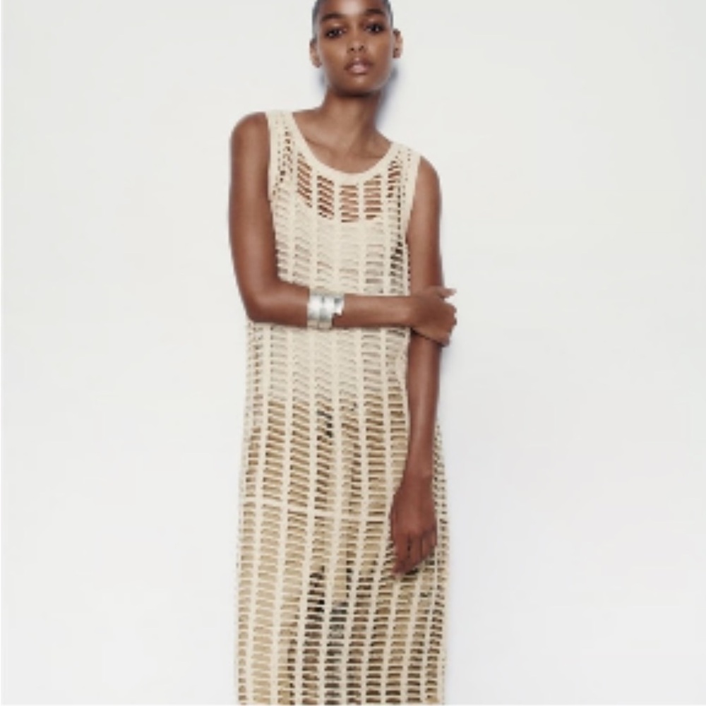 NWT Zara Mesh Dress/Coverup - L
